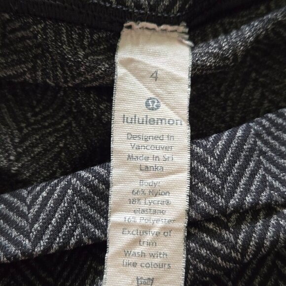 Lululemon Wunder Under Pant (Hi-Rise) - 4 Heathered Herringbone/Black - Picture 8 of 8